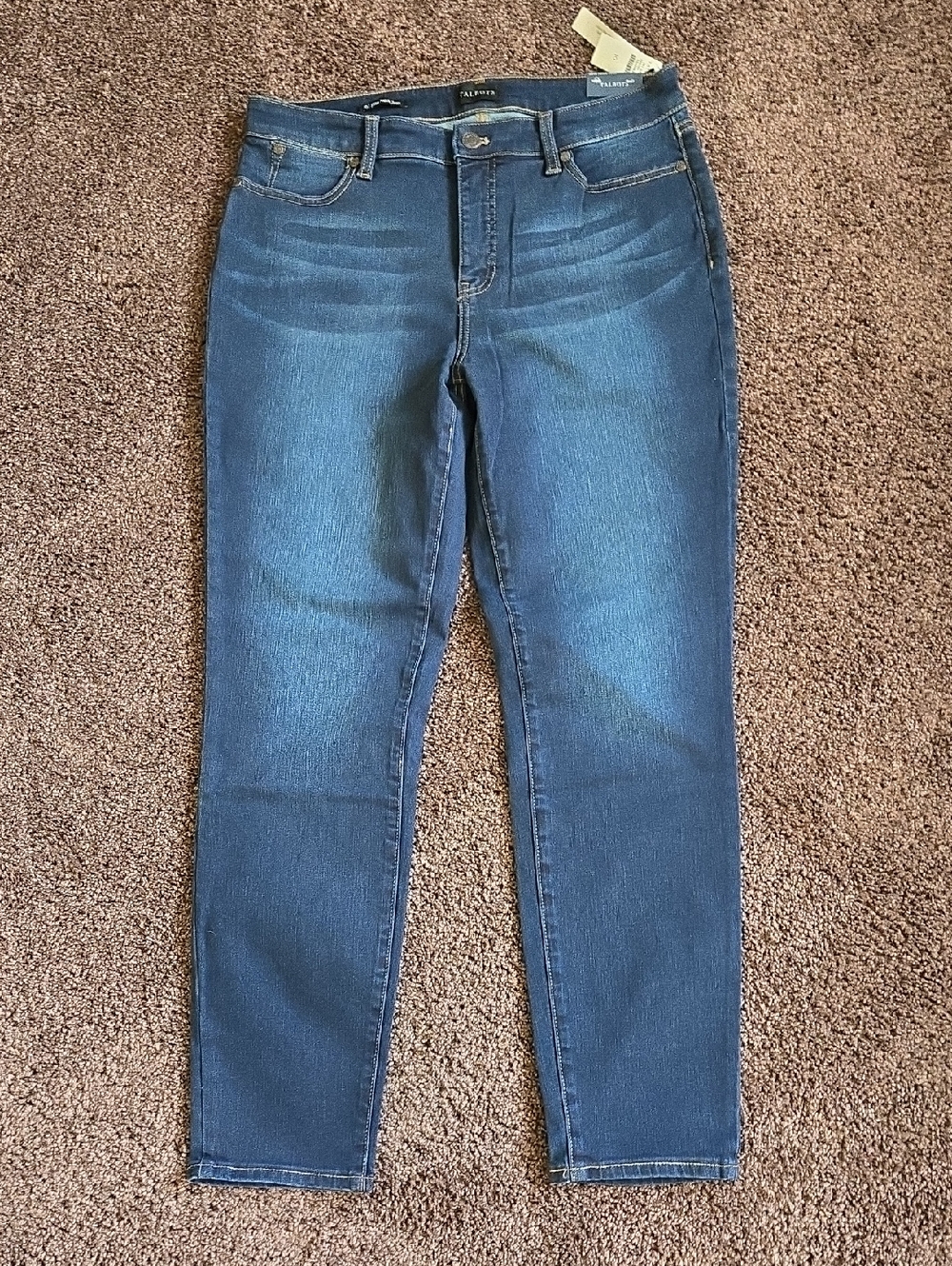NEW Talbots Dark Blue Slim Ankle Jean 10